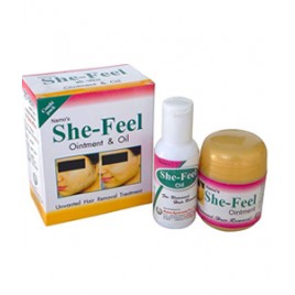 She-Feel Permanent Unwanted Hair Removal Ointment and Oil